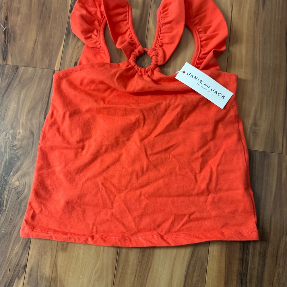 Janie and Jack Vibrant Orange Tank Top